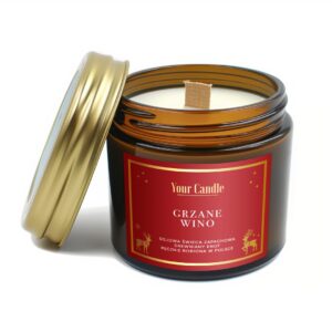 ŚWIECA SOJOWA ZAPACHOWA GRZANE WINO 120 ml - YOUR CANDLE (PRODUKT SEZONOWY)