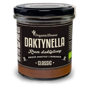 KREM KOKOS - DAKTYLE MEDJOOL CLASSIC BEZGLUTENOWY BIO 280 g - ORGANICHOUSE (DAKTYNELLA)