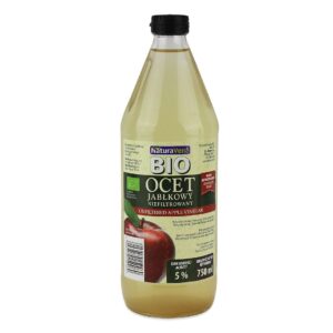 OCET JABŁKOWY 5 % NIEFILTROWANY BIO 750 ml - NATURAVENA