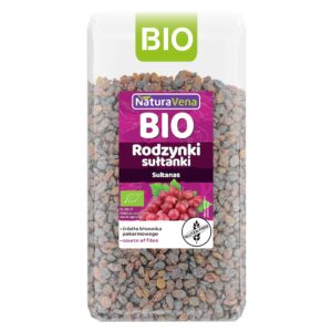 RODZYNKI SUŁTANKI BEZGLUTENOWE BIO 400 g - NATURAVENA