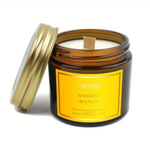 ŚWIECA SOJOWA ZAPACHOWA SORBET MANGO 120 ml - YOUR CANDLE