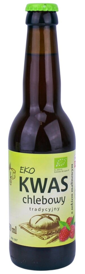 KWAS CHLEBOWY Z SOKIEM MALINOWYM BIO 330 ml - EKO NATURA
