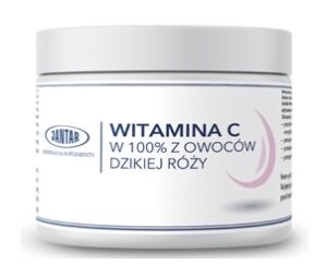 WITAMINA C Z DZIKIEJ RÓŻY W PROSZKU (1000 mg) 300 g - JANTAR