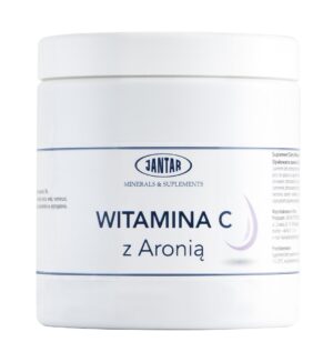 WITAMINA C Z ARONIĄ W PROSZKU (1000 mg) 500 g - JANTAR