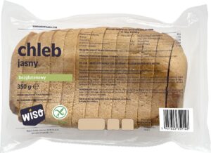 CHLEB JASNY KROJONY BEZGLUTENOWY 350 g - WISO