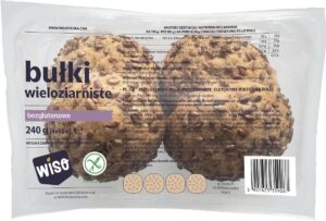 BUŁKI KAJZERKI WIELOZIARNISTE BEZGLUTENOWE (4 szt.) 240 g - WISO