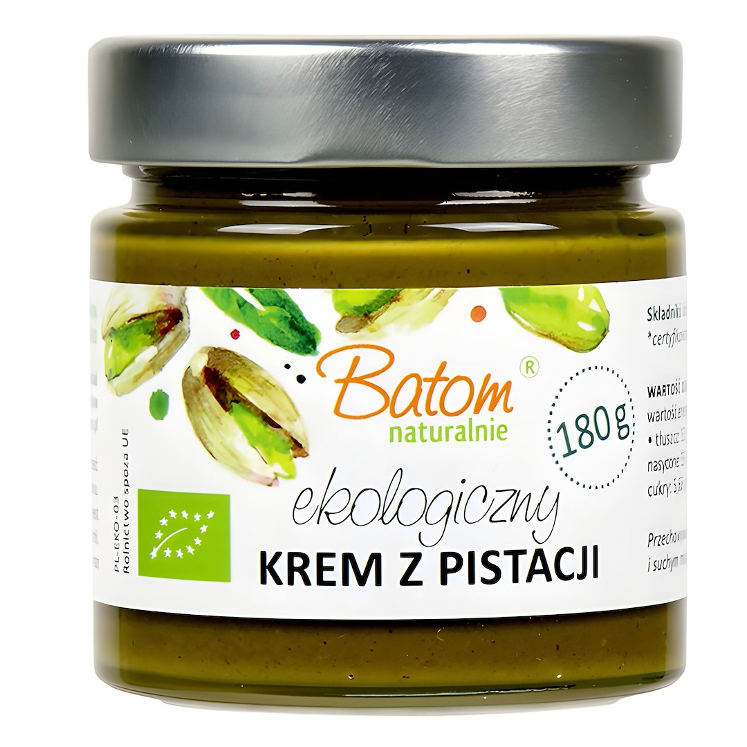 KREM Z PISTACJI PRAŻONYCH 100 % BIO 180 g - BATOM