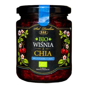 WIŚNIA Z CHIA BEZ DODATKU CUKRÓW BIO 240 g - SAD DANKÓW