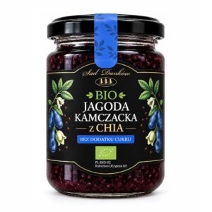 JAGODA KAMCZACKA Z CHIA BEZ DODATKU CUKRÓW BIO 240 g - SAD DANKÓW