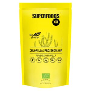 CHLORELLA SPROSZKOWANA BIO 600 g - BIO PLANET SUPERFOODS