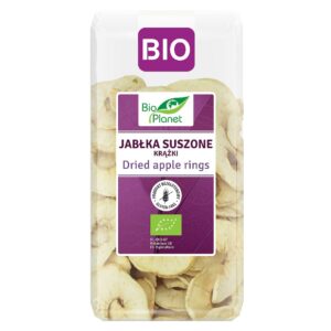 JABŁKA SUSZONE KRĄŻKI BEZGLUTENOWE BIO 100 g - BIO PLANET