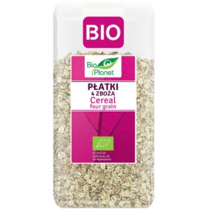 PŁATKI 4 ZBOŻA (ORKISZ, OWIES, JĘCZMIEŃ, ŻYTO) BIO 300 g - BIO PLANET