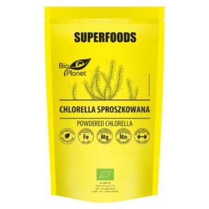 CHLORELLA SPROSZKOWANA BIO 200 g - BIO PLANET SUPERFOODS