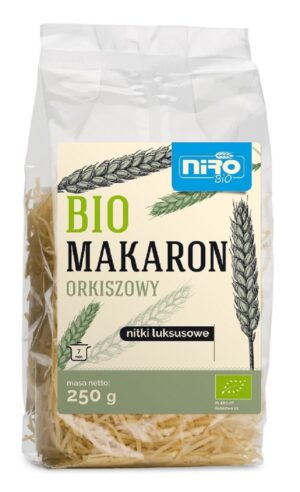 MAKARON (ORKISZOWY) NITKI LUKSUSOWE BIO 250 g - NIRO