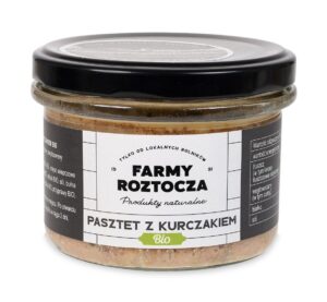 PASZTET DROBIOWO - WIEPRZOWY BIO 180 g (SŁOIK) - FARMY ROZTOCZA