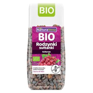 RODZYNKI SUŁTANKI BEZGLUTENOWE BIO 200 g - NATURAVENA