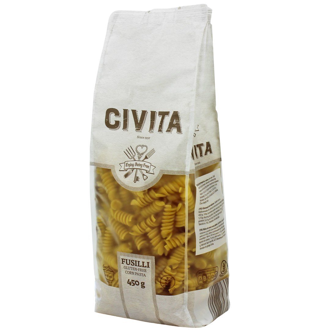 MAKARON (KUKURYDZIANY) ŚWIDERKI BEZGLUTENOWY 450 g - CIVITA