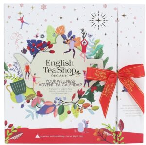 KALENDARZ ADWENTOWY (HERBATKI I HERBATY) BIO PIRAMIDKI (YOUR WELLNESS – 13 SMAKÓW) (25 x 2 g) 50 g - ENGLISH TEA SHOP ORGANIC (PRODUKT SEZONOWY)