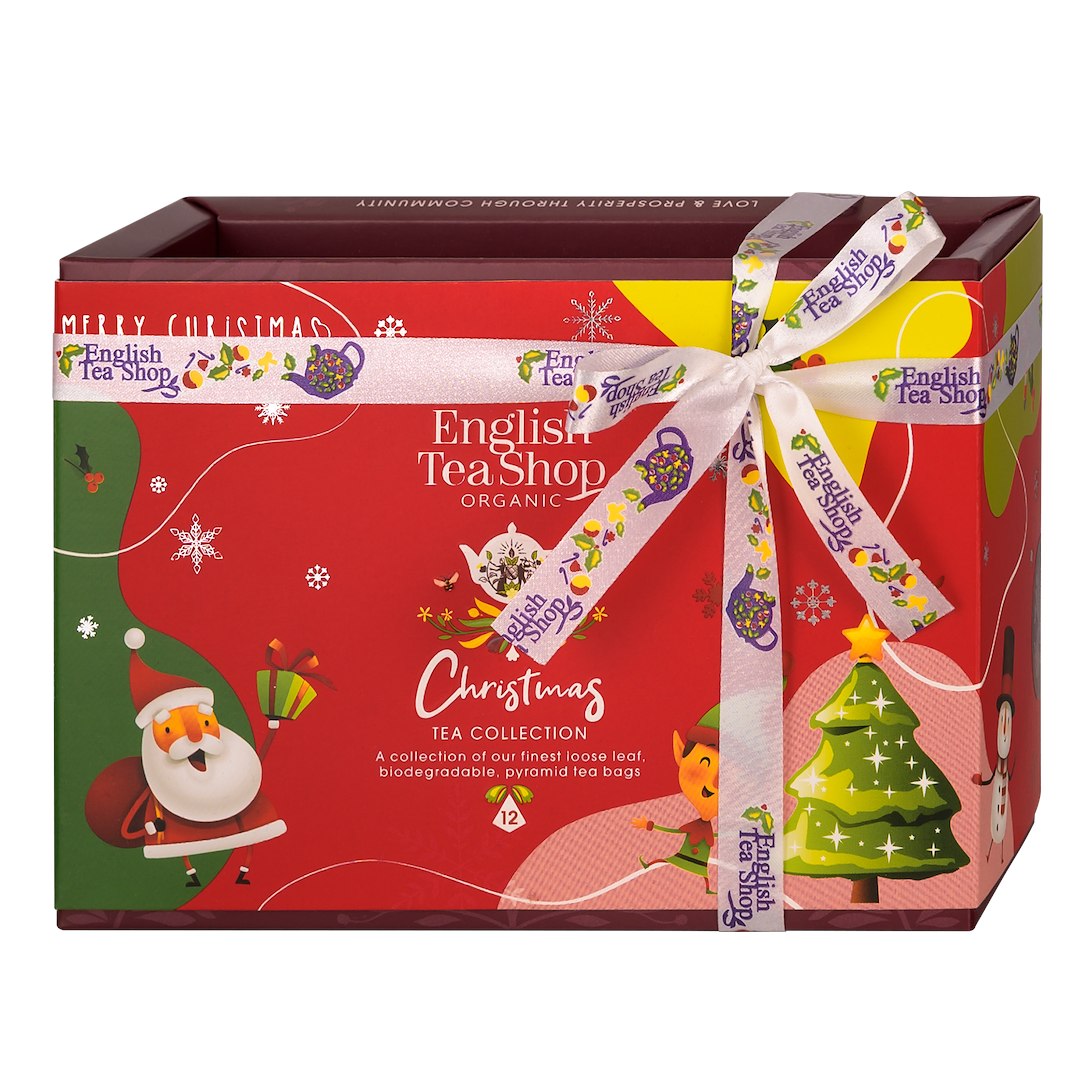 KOLEKCJA HERBATEK ŚWIĄTECZNYCH BIO PIRAMIDKI (CHRISTMAS – 6 SMAKÓW) (12 x 2 g) 24 g - ENGLISH TEA SHOP ORGANIC (PRODUKT SEZONOWY)