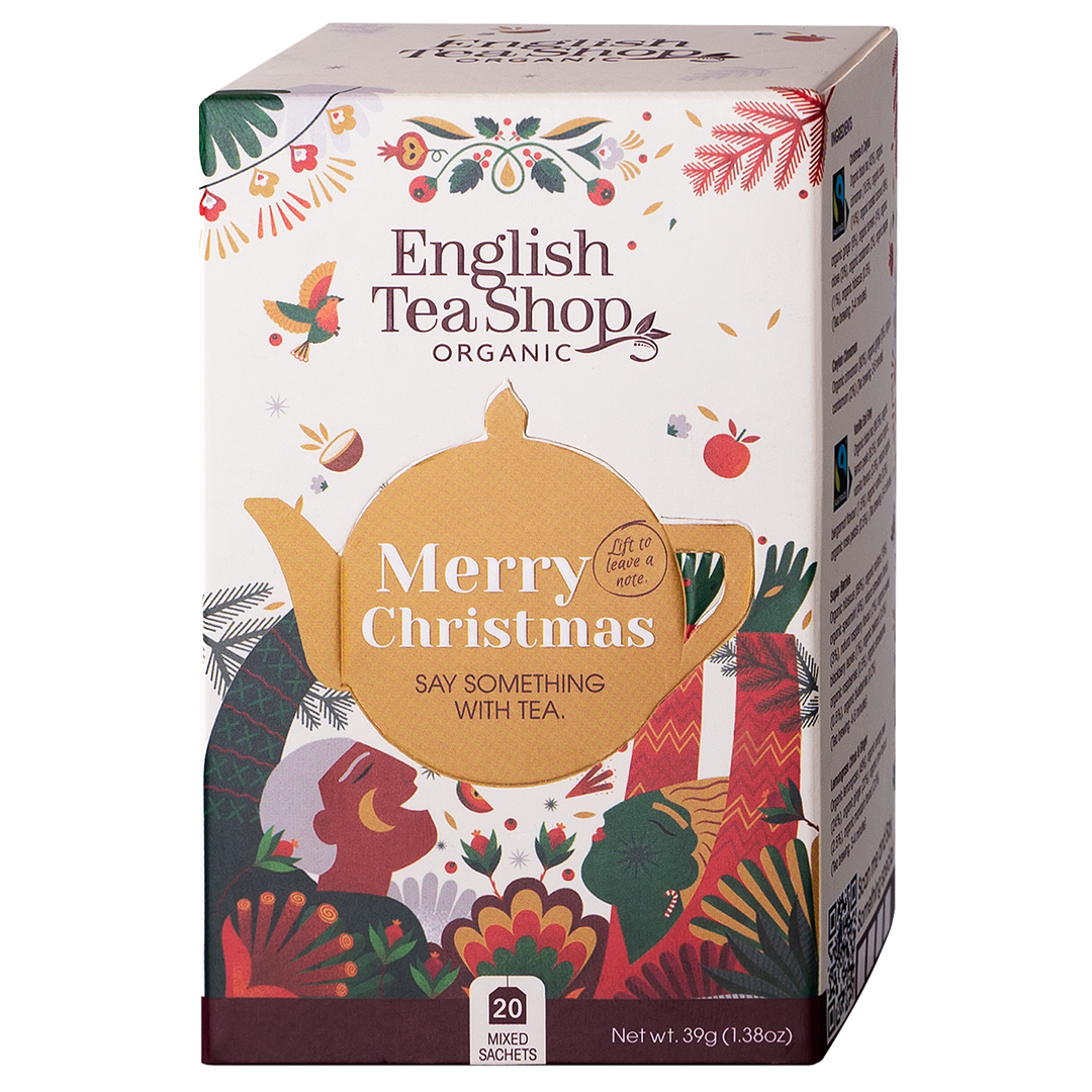 ZESTAW HERBAT I HERBATEK ŚWIĄTECZNYCH BIO (5 SMAKÓW) (20 x 1,95 g) 39 g - ENGLISH TEA SHOP ORGANIC (PRODUKT SEZONOWY)