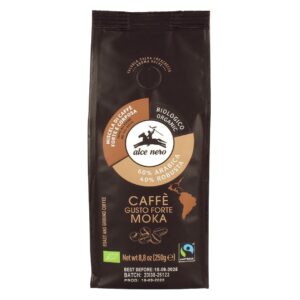 KAWA MIELONA ARABICA/ROBUSTA STRONG FAIR TRADE BIO 250 g - ALCE NERO