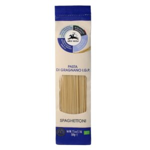 MAKARON (SEMOLINOWY - PASTA DI GRAGNANO) SPAGHETTONI BIO 500 g - ALCE NERO