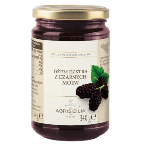 DŻEM EKSTRA Z CZARNEJ MORWY 340 g - AGRISICILIA