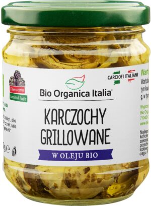 KARCZOCHY GRILLOWANE W OLEJU BIO 190 g (SŁOIK) - BIO ORGANICA ITALIA