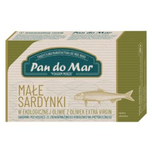 SARDYNKI EUROPEJSKIE W BIO OLIWIE Z OLIWEK EXTRA VIRGIN 120 g - PAN DO MAR