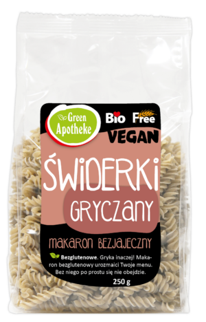 MAKARON (GRYCZANY) ŚWIDERKI BEZGLUTENOWY BIO 250 g - APOTHEKE