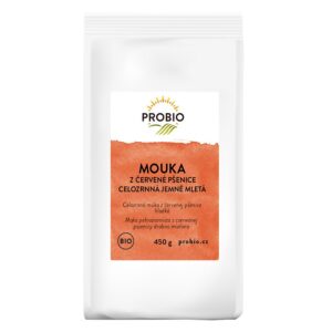 MĄKA Z PSZENICY CZERWONEJ PEŁNOZIARNISTA BIO 450 g - PROBIO