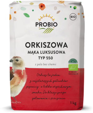 MĄKA ORKISZOWA LUKSUSOWA TYP 550 BIO 1 kg - PROBIO