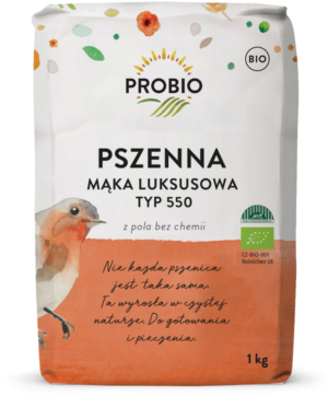 MĄKA PSZENNA LUKSUSOWA TYP 550 BIO 1 kg - PROBIO