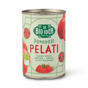 POMIDORY PELATI BEZ SKÓRY BIO 400 g (240 g) - LA BIO IDEA