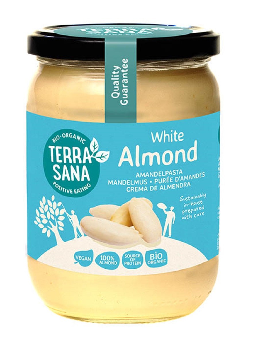 KREM Z MIGDAŁÓW BLANSZOWANYCH 100 % BIO 500 g - TERRASANA