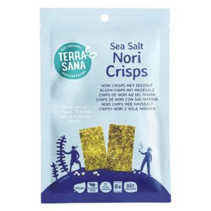 CHIPSY NORI Z SOLĄ MORSKĄ BEZGLUTENOWE BIO 16 g - TERRASANA