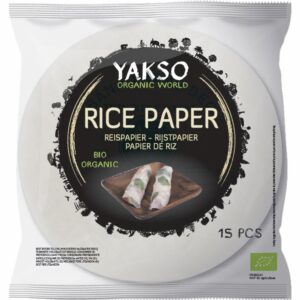 PAPIER RYŻOWY BEZGLUTENOWY BIO (15 szt.) 150 g - YAKSO