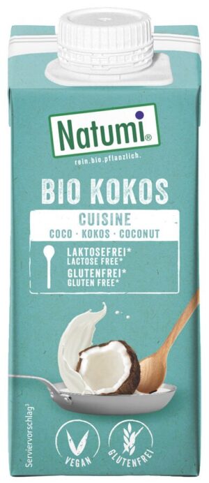 KREM KOKOSOWY DO GOTOWANIA I PIECZENIA BEZGLUTENOWY BIO 200 ml - NATUMI